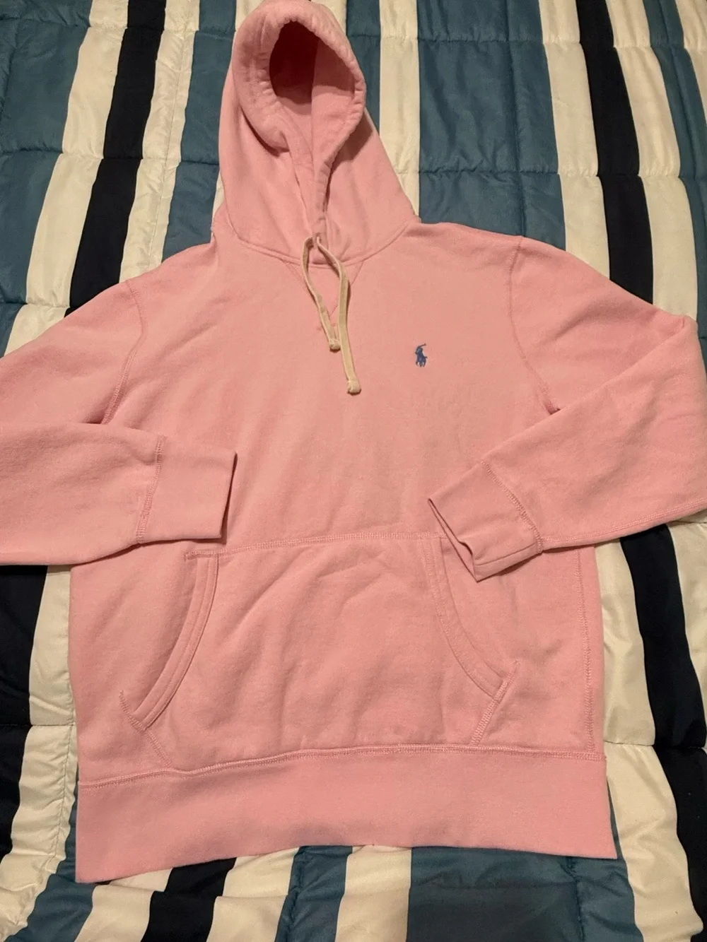 Polo by Ralph Lauren Men’s Light Pink Fleece Hoodie